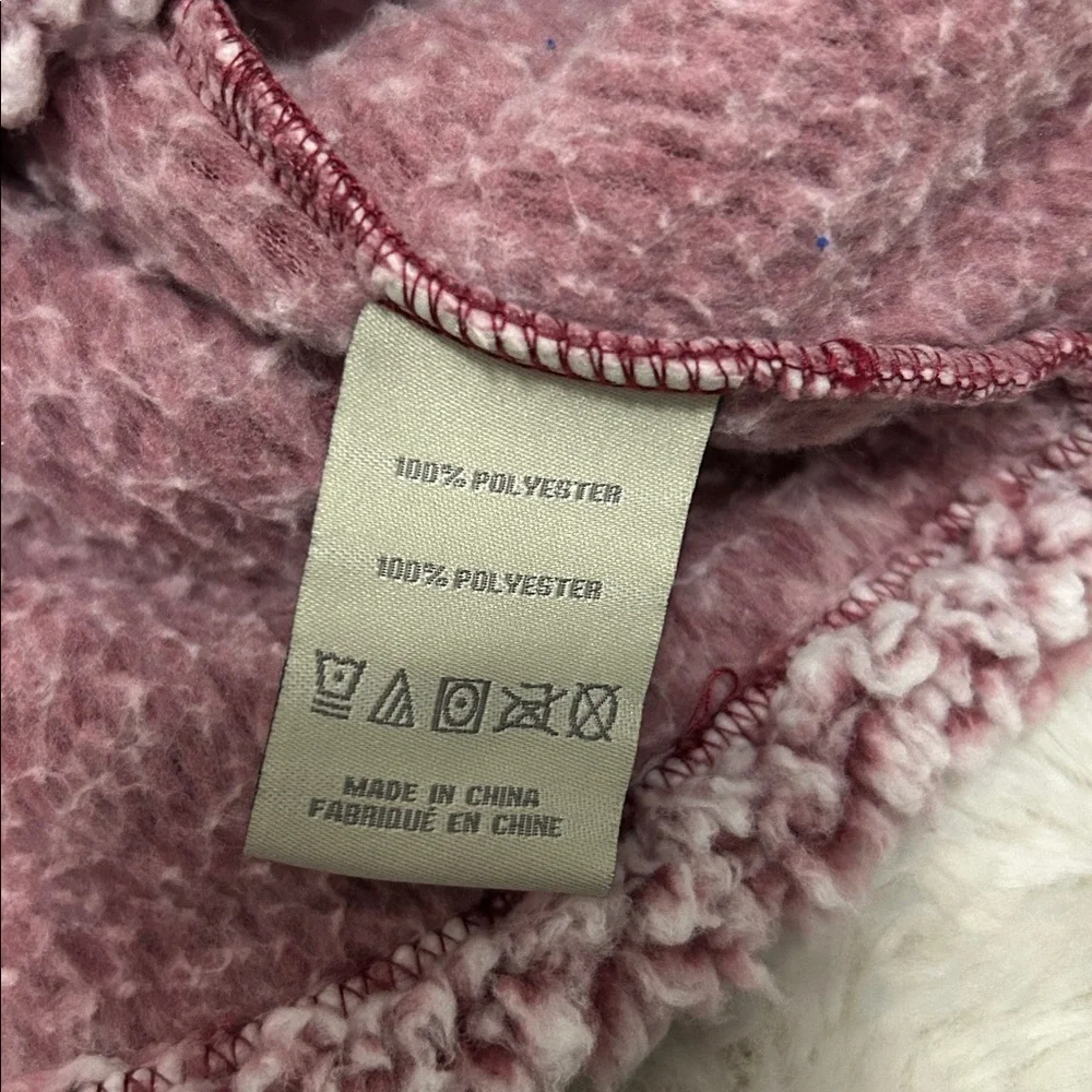 Charlie Paige Pink Sherpa Quarter Zip Pullover